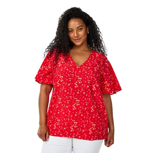 Zizzi blousetop rood afbeelding