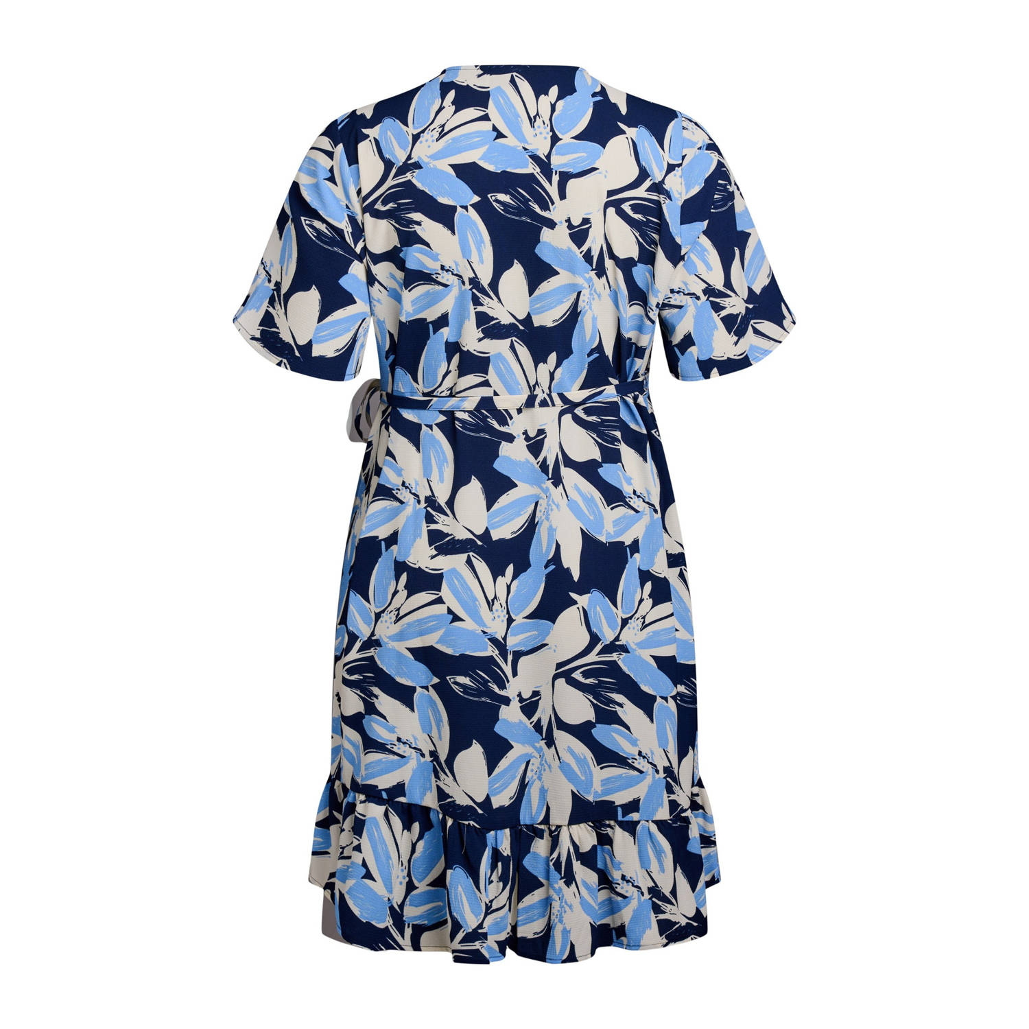Zizzi wikkel- overslagjurk blauw