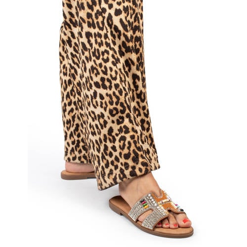 POSH by Poelman May slippers cognac afbeelding