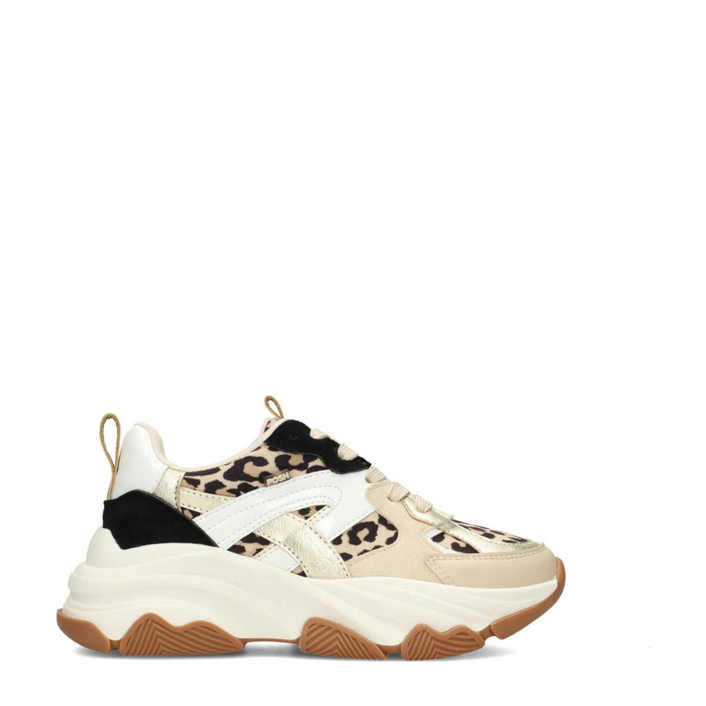 POSH by Poelman chinky sneakers zwart/goud/panter