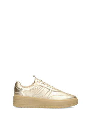 Anemone leren sneakers goud