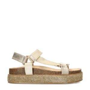 Romee sandalen beige/goud