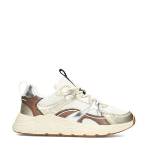 Kae chunky sneakers goud/wit