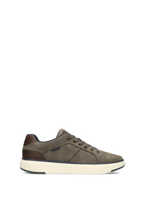leren sneakers grijs