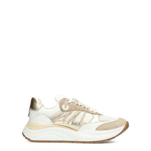 Charu chunky leren sneakers wit/beige