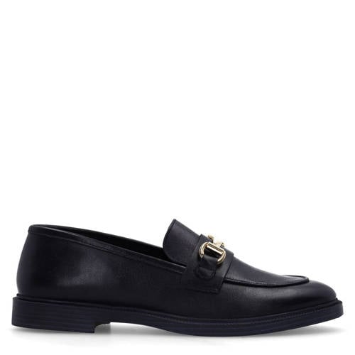 Manfield leren loafers zwart afbeelding
