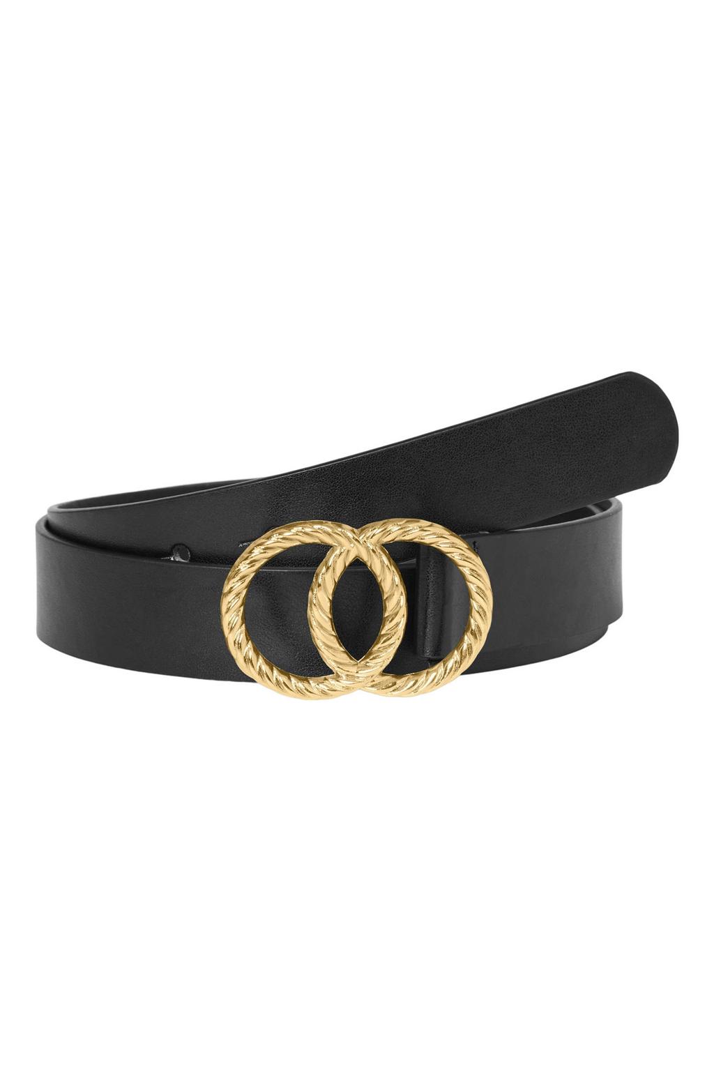 VERO MODA riem VMDITTE zwart/goudkleurig