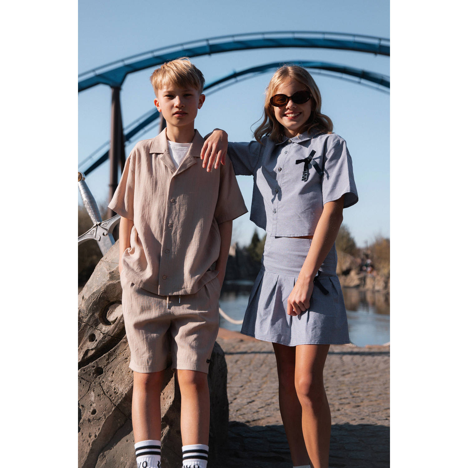 NIK&NIK blousetop blauw