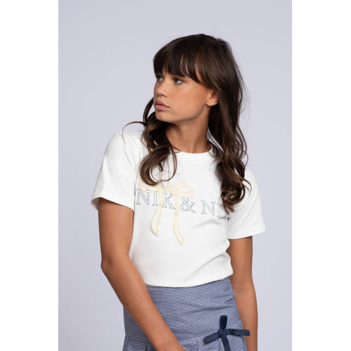 NIK&NIK T-shirt wit afbeelding