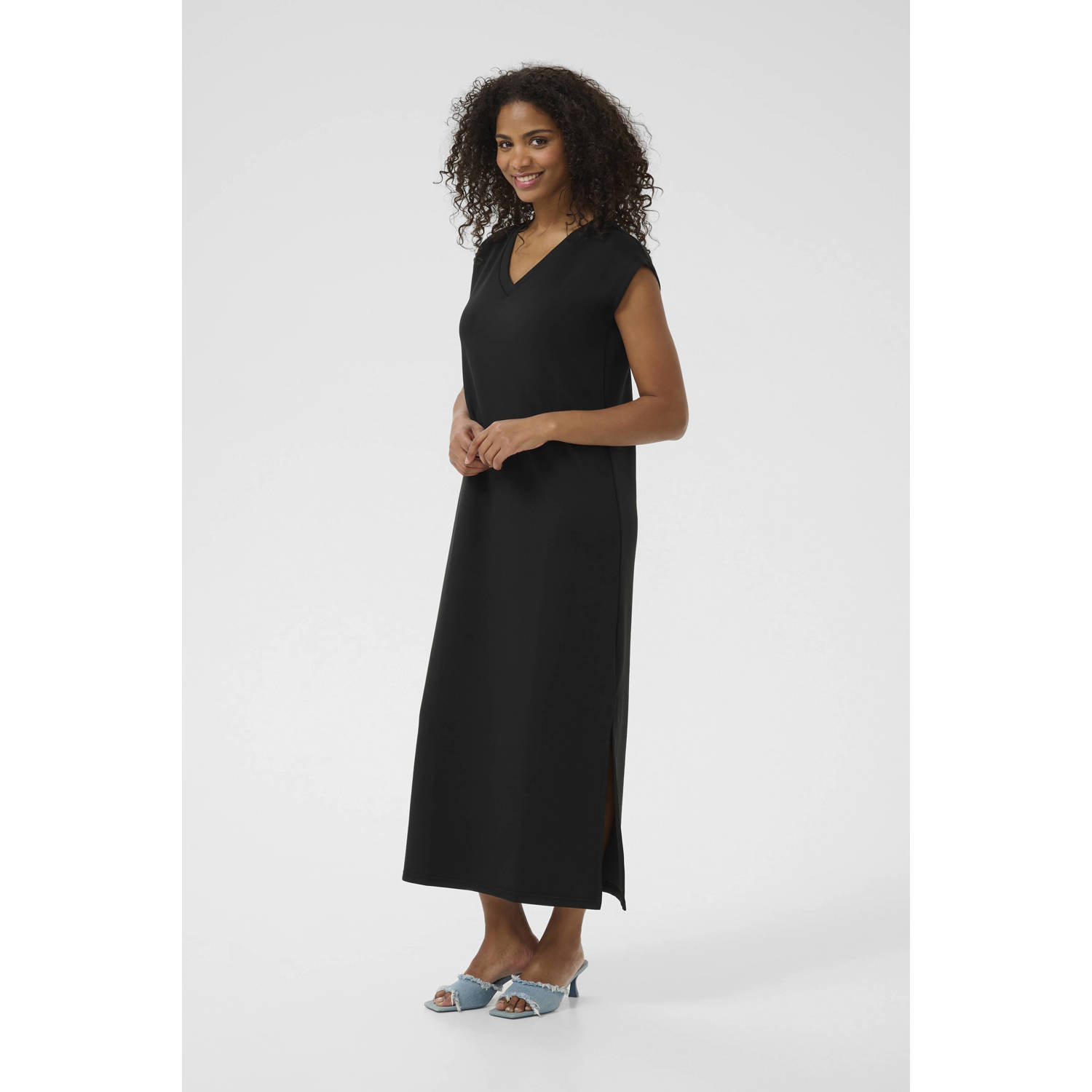 Kaffe maxi jurk zwart