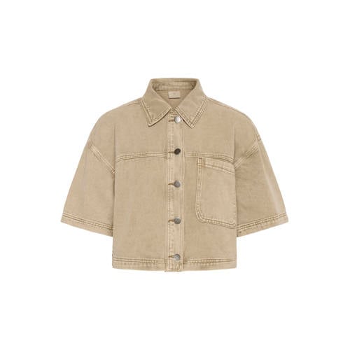 Kaffe X Ellen Hoog denim blouse zand afbeelding