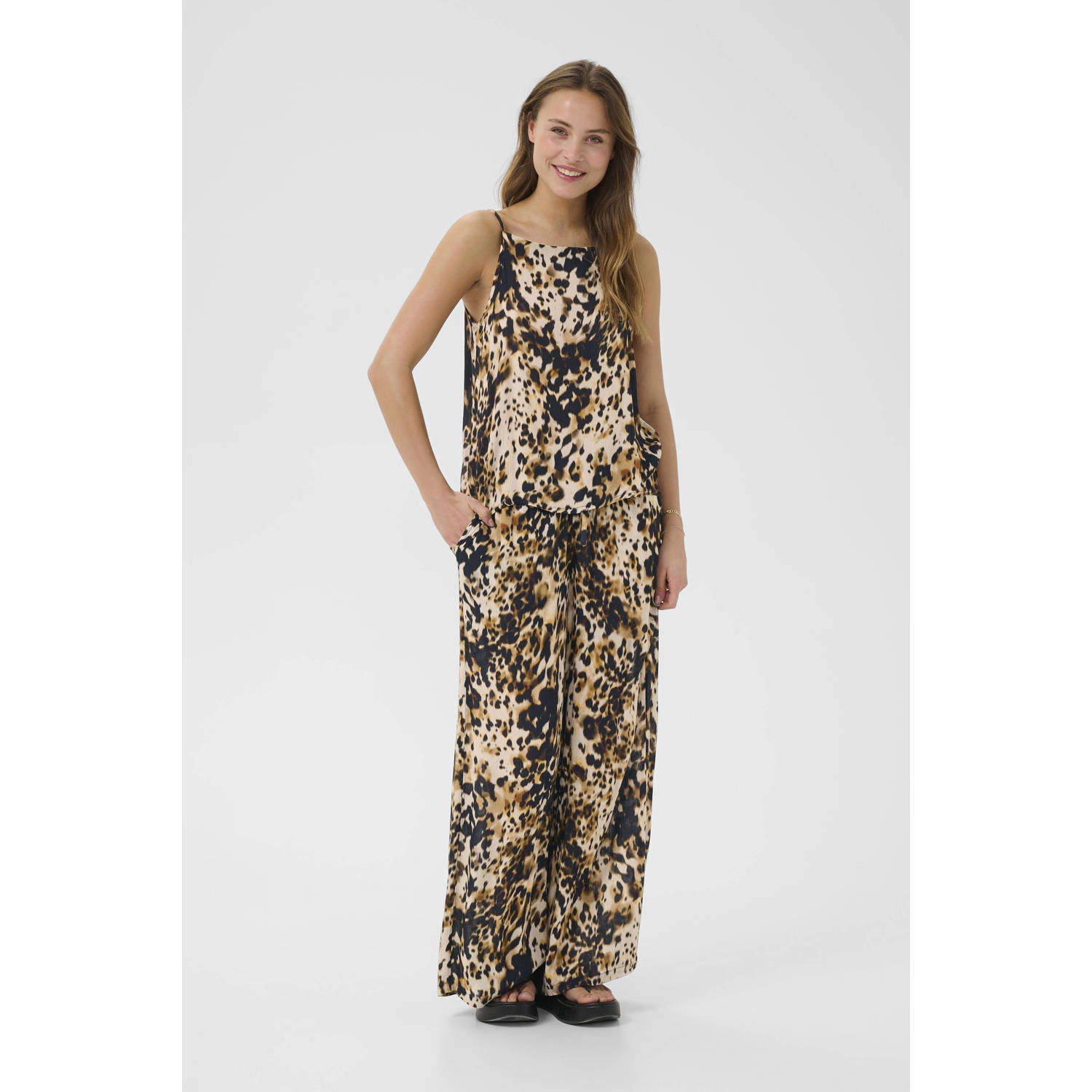 Kaffe singlet bruin