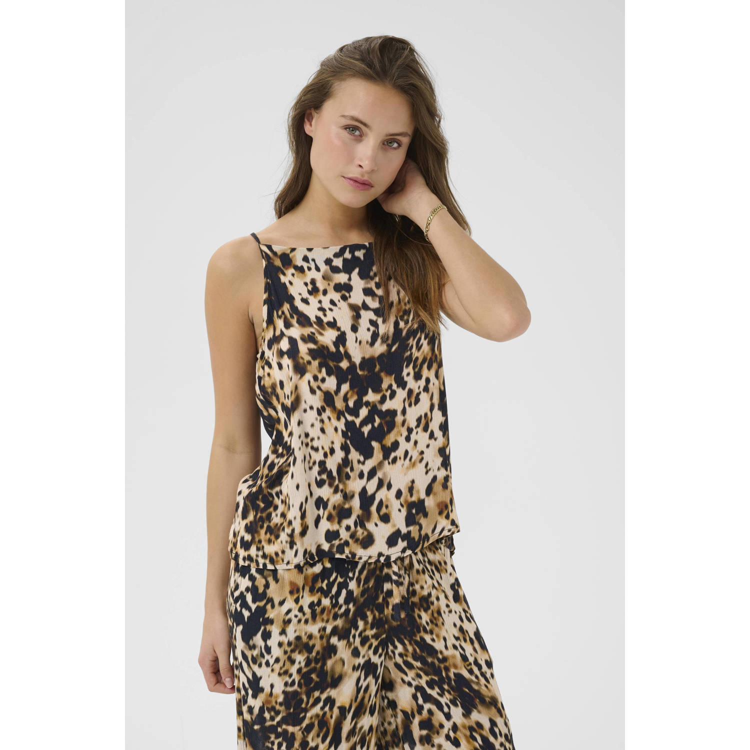 Kaffe singlet bruin