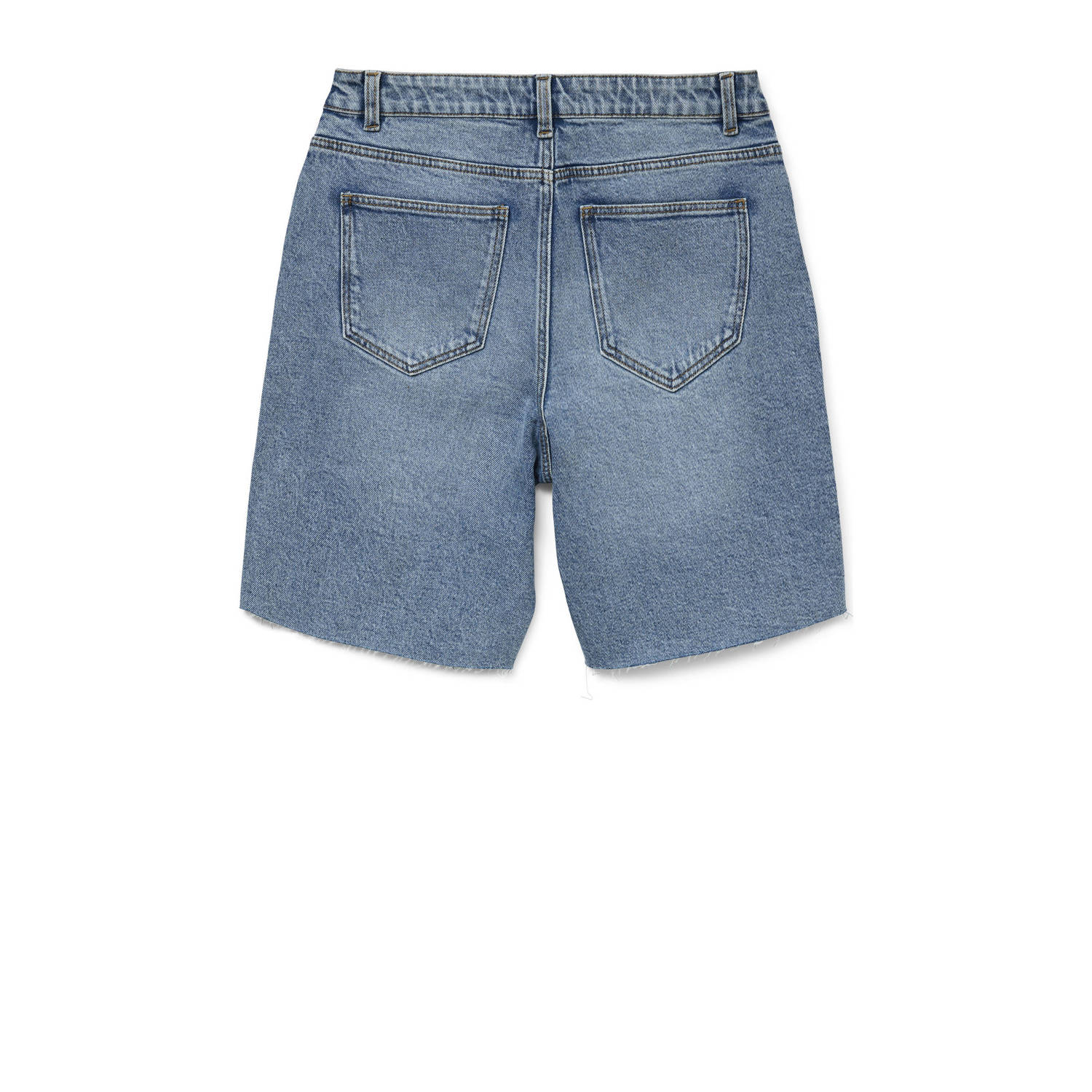 VERO MODA regular high waist denim short medium blue denim