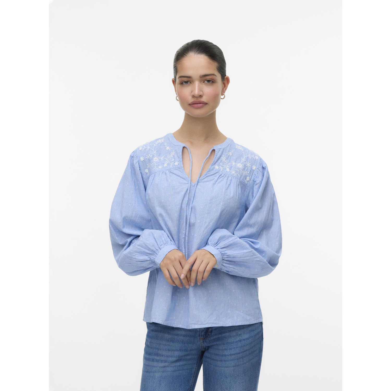 Vero Moda Shirt VMNIKA LS TOP WVN GA NOOS
