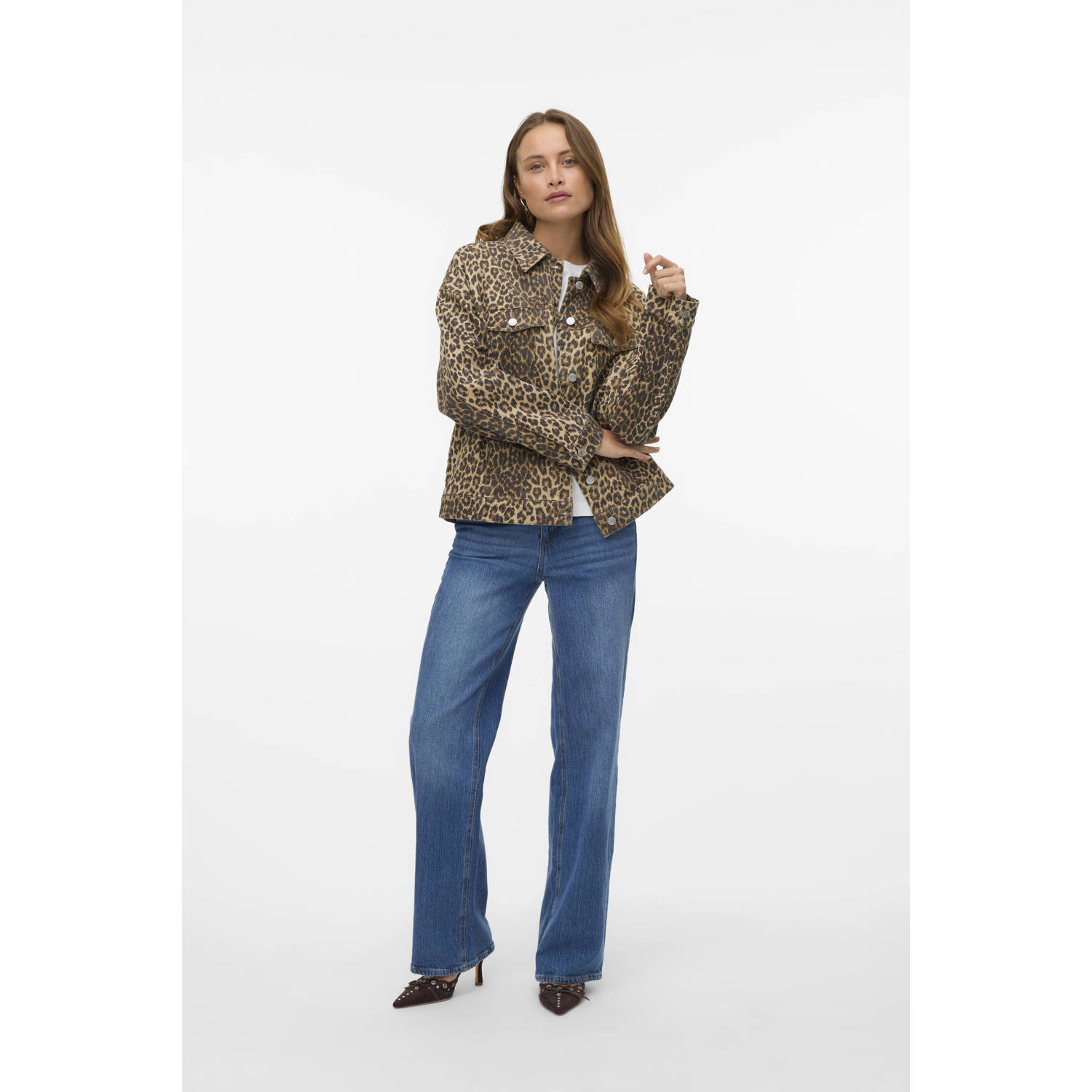 VERO MODA spijkerjas bruin