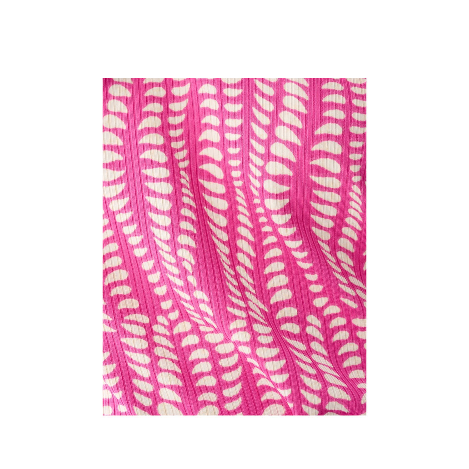 Shoeby top roze rib gebreid