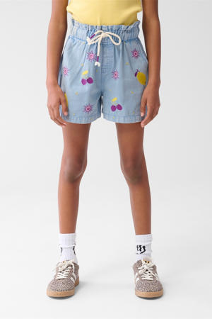 regular fit casual short lichtblauw