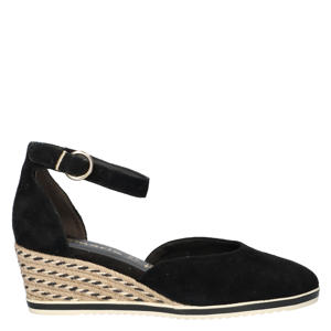   suède espadrilles zwart