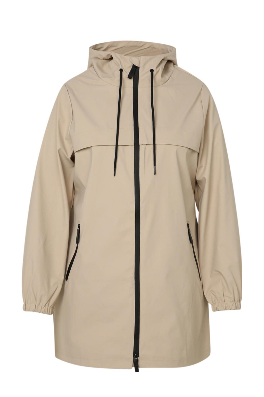 Freiesoldaten Waterdichte regenponcho voor dames, stijlvol, herbruikbaar, licht, voor buiten, met capuchon, Blauwe gele stippen