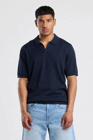 regular polo donkerblauw