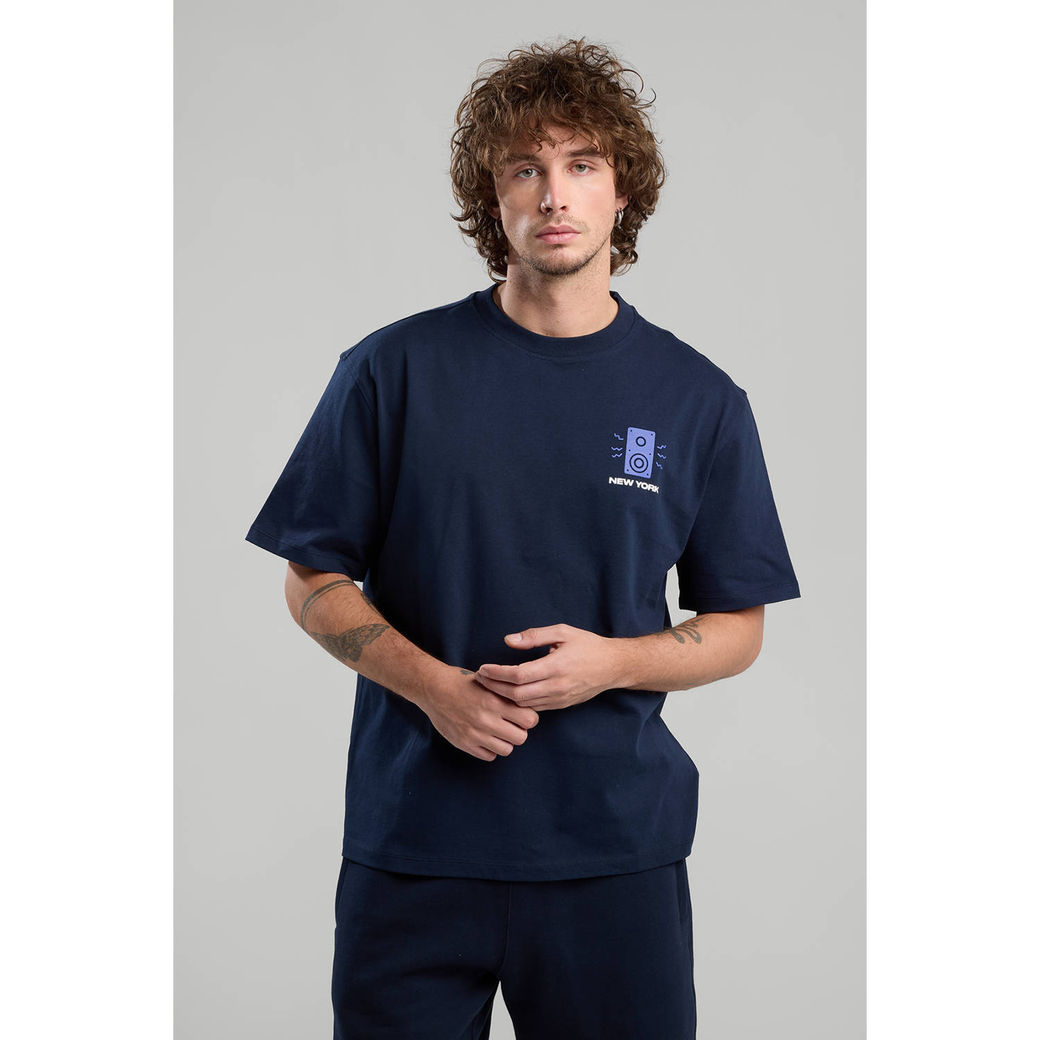 America Today T-shirt blauw