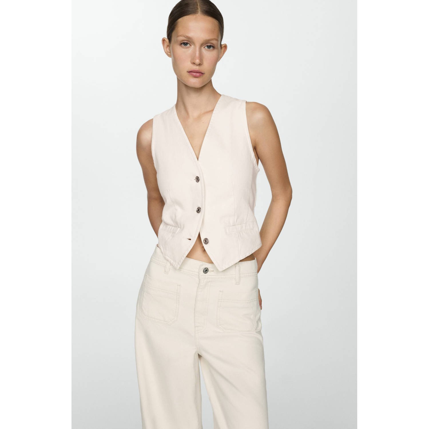 Mango gilet ecru