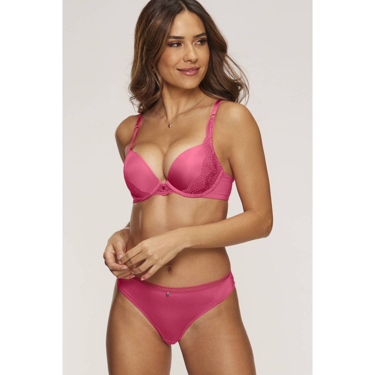 s.Oliver voorgevormde push-up bh roze