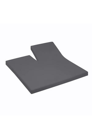 jersey hoeslaken split antraciet (tot 15 cm)