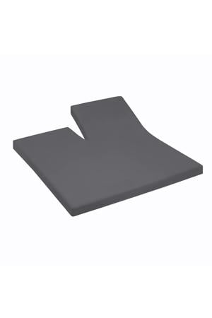 jersey hoeslaken split antraciet (tot 15 cm)