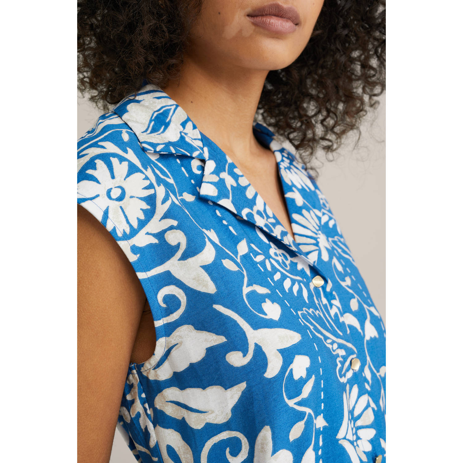 WE Fashion blousejurk blauw