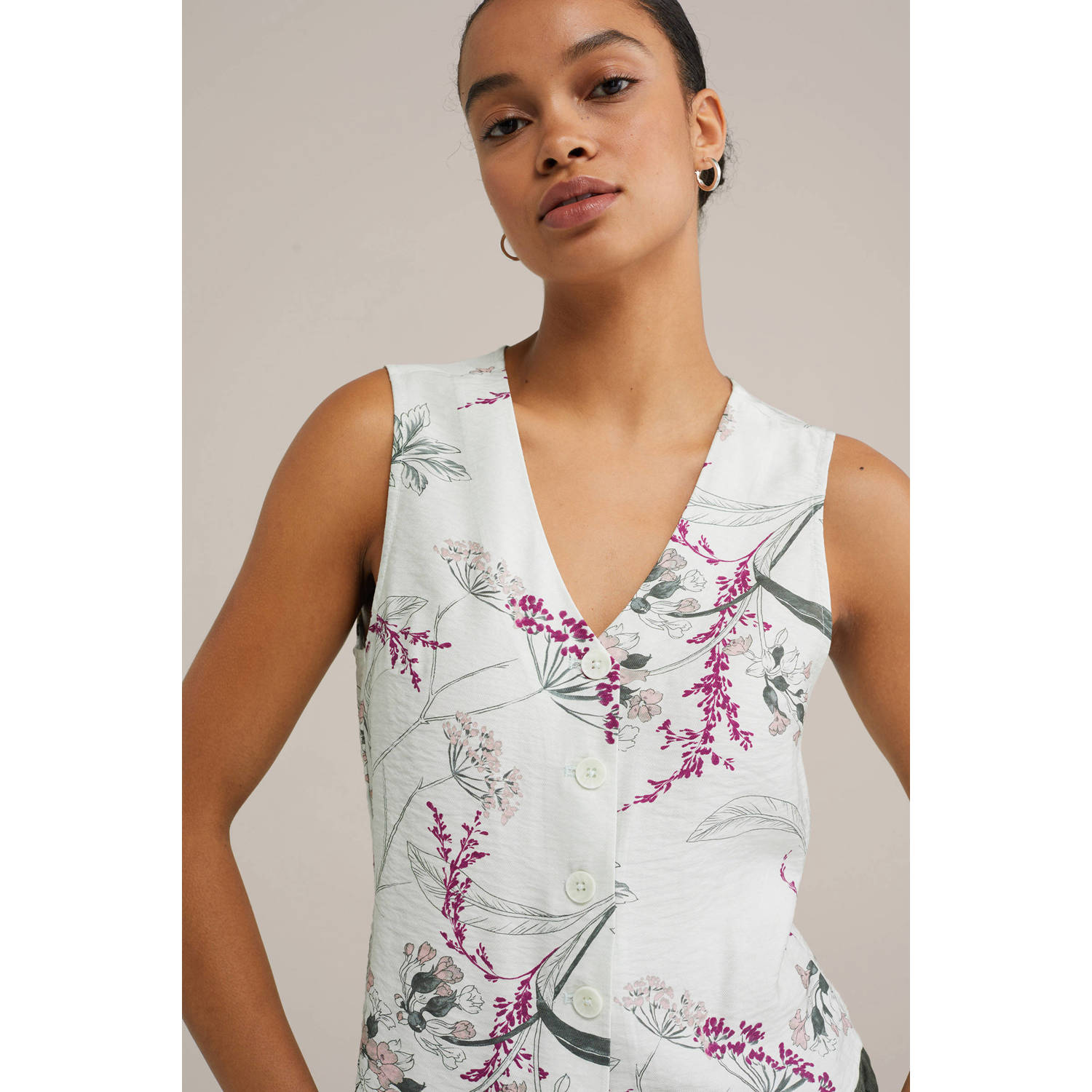 WE Fashion gilet wit