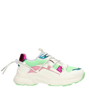 Madee  chunky sneakers lichtgroen/wit