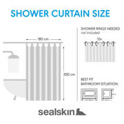 thumbnail: Sealskin douchegordijn Blossom (180x200 cm)