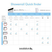 thumbnail: Sealskin douchegordijnstang (70-115 cm)