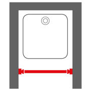 thumbnail: Sealskin douchegordijnstang (70-115 cm)