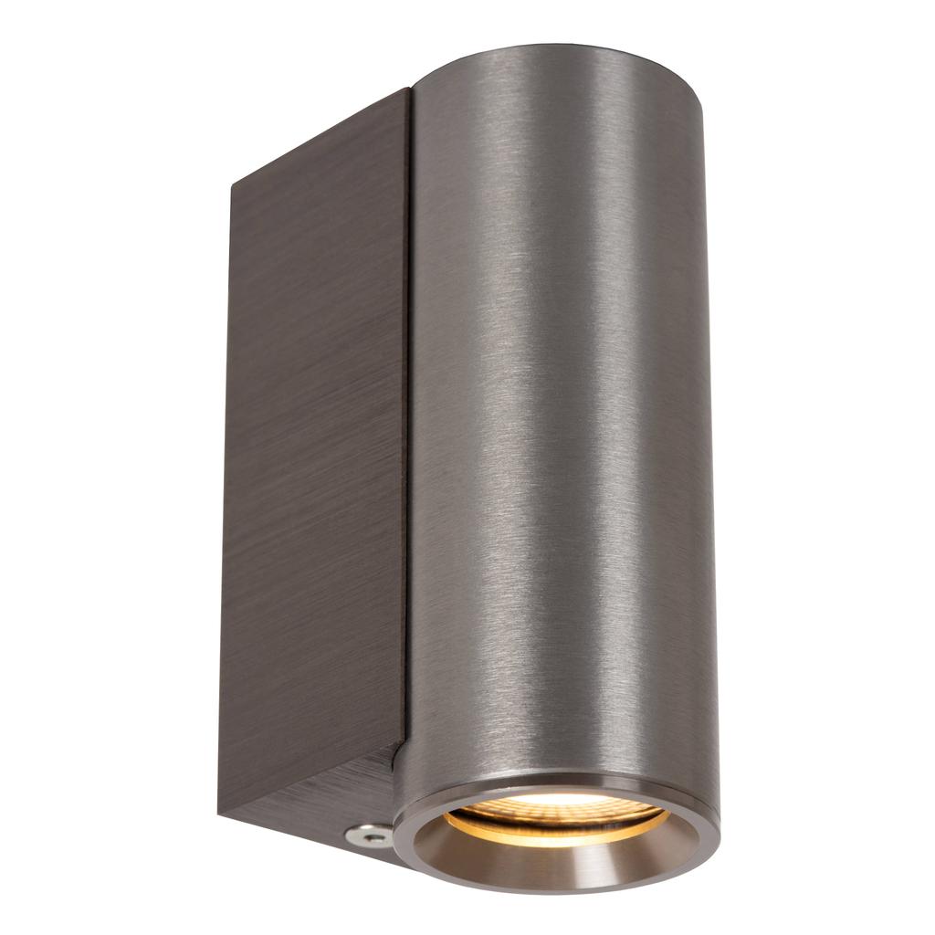 Lucide DUPLA - Wandspot / Wandlamp - 1xGU10 (MR11) - Grijs ijzer