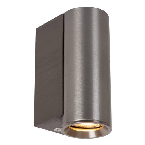 Lucide DUPLA - Wandspot / Wandlamp - 1xGU10 (MR11) - Grijs ijzer afbeelding