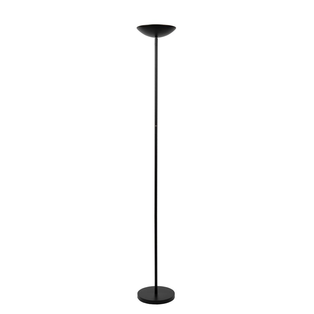 Lucide ZENITH - Vloerlamp - LED Dimb. - 1x20W 3000K - Zwart