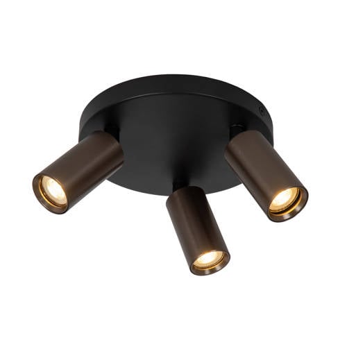 Lucide RITMO - Plafondspot - Ø 18 cm - 3xGU10 (MR11) - Koffie afbeelding