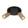 Lucide RITMO - Plafondspot - Ø 15 cm - 2xGU10 (MR11) - Mat Goud / Messing