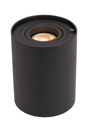 TUBE - Tafellamp - Ø 9,6 cm - LED 3 StepDim - GU10 - 1x5W 2600K/2800K - Zwart