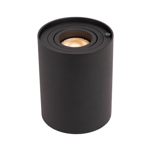 Lucide TUBE - Tafellamp - Ø 9,6 cm - LED 3 StepDim - GU10 - 1x5W 2600K/2800K - Zwart afbeelding