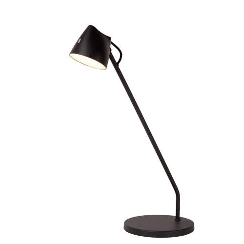 Lucide MILNE - Tafellamp - LED Dimb. - 1x8W 2700K - Zwart afbeelding