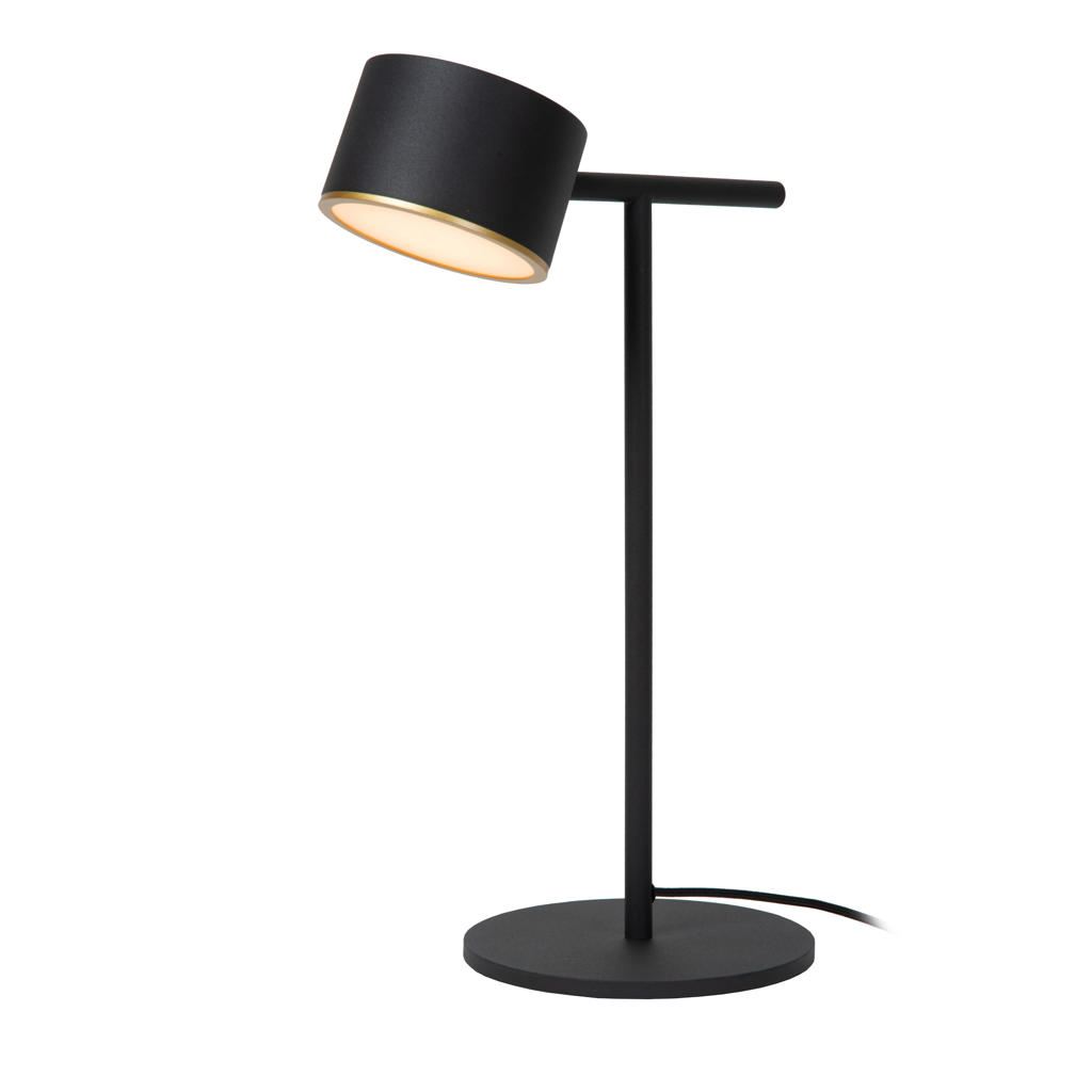 Lucide GIAN - Tafellamp - LED Dimb. - 1x9W 2700K - Zwart