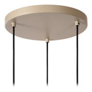 thumbnail: Lucide LAMBRES - Hanglamp - 3xE27 - Taupe