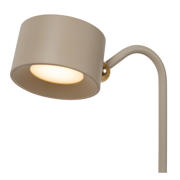 thumbnail: Lucide JOLAN - Oplaadbare Bureaulamp - Accu/Batterij - LED Dim to warm - 1x3,5W 2700K/5700K - Taupe