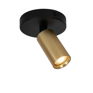 RITMO - Plafondspot - Ø 10 cm - 1xGU10 (MR11) - Mat Goud / Messing