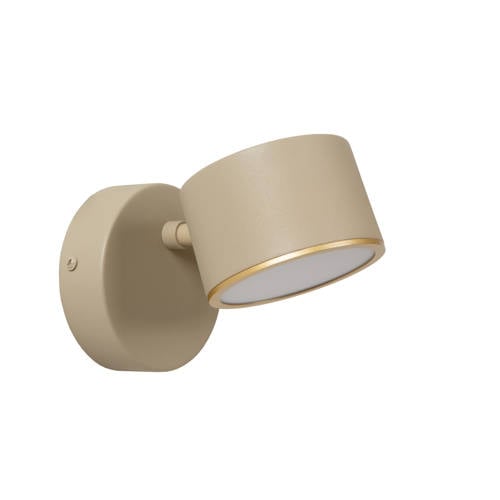 Lucide GIAN - Wandlamp - LED Dimb. - 1x9W 2700K - Taupe afbeelding