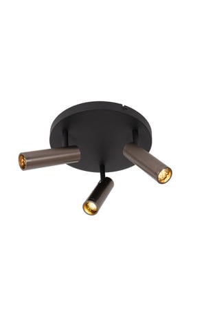 GRADO - Plafondspot - Ø 25 cm - 3xGU10 (MR11) - Grijs ijzer